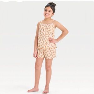 Cat & Jack Tan Leopard Kids Pajama Set